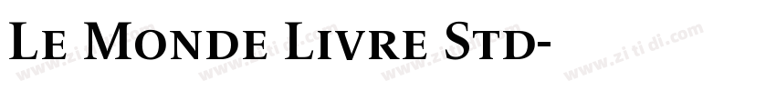 Le Monde Livre Std字体转换